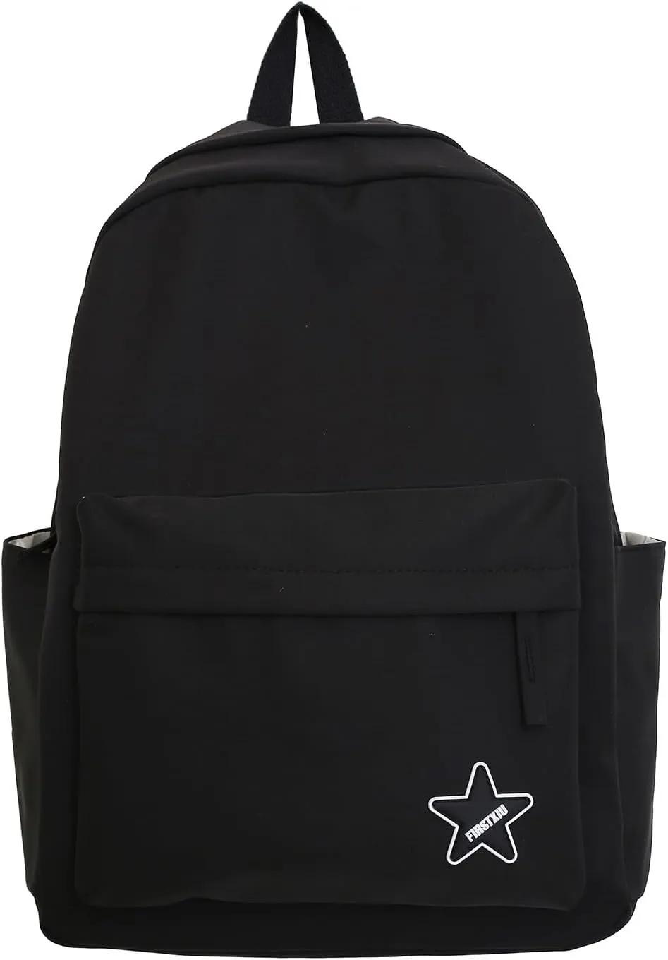 Trendy Student Backpack Casual Versatile Large Capacity Shoulder Bag for College Stylish Everyday Use (Black, One Size)