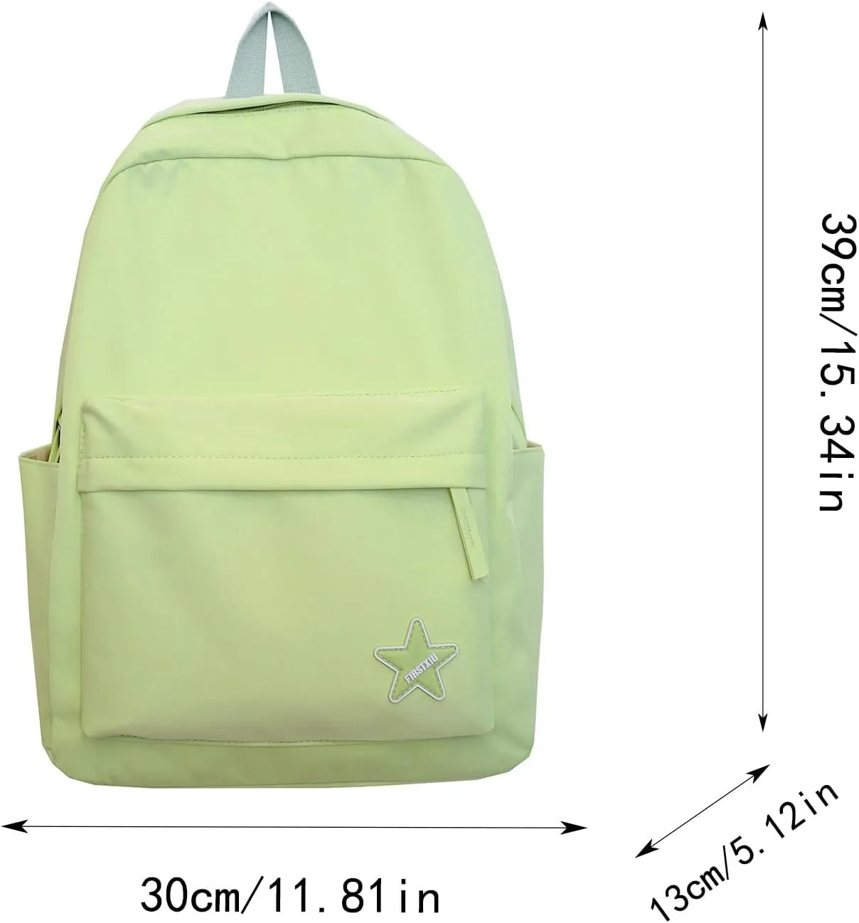 Trendy Student Backpack Casual Versatile Large Capacity Shoulder Bag for College Stylish Everyday Use (Black, One Size)