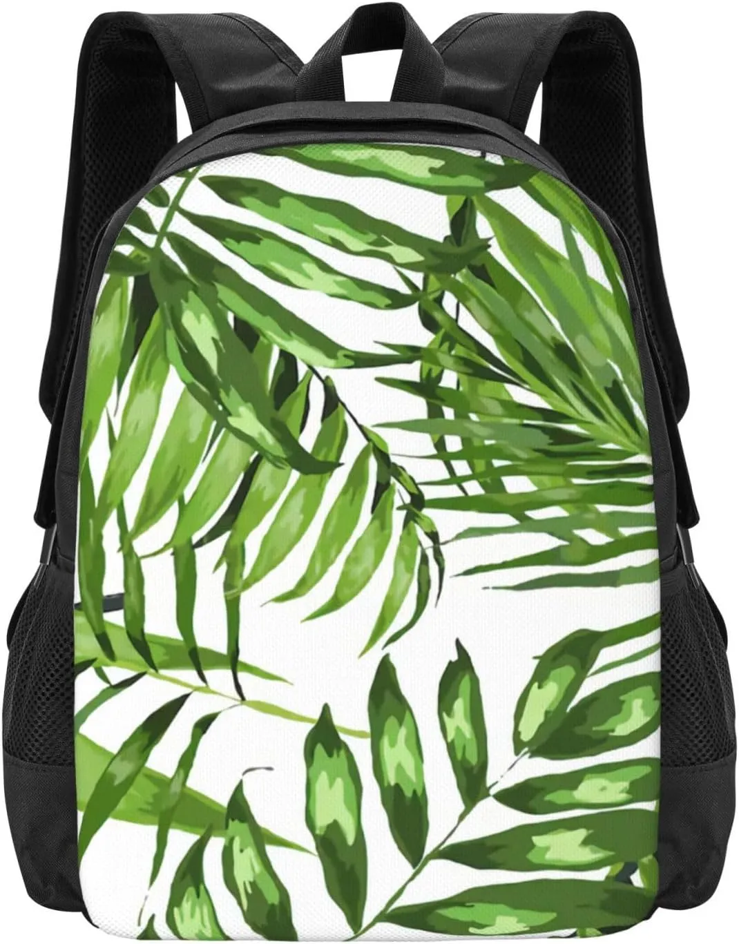 Tropical Leaves Palms Lightweight Packable Backpack Travel Casual Large Capacity Daypack Foldable Backpack For Men Women