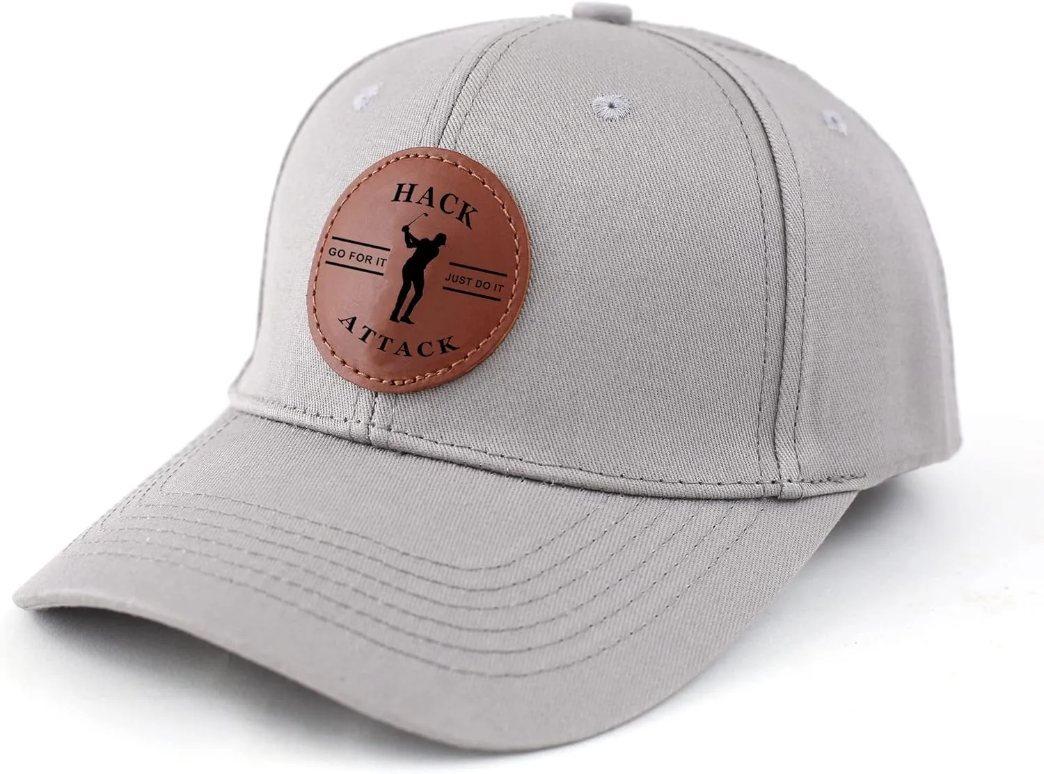 Trucker Hat for Dad, Baseball Hat Papa Cap Laser Engraved Leather Patch Trucker Hat
