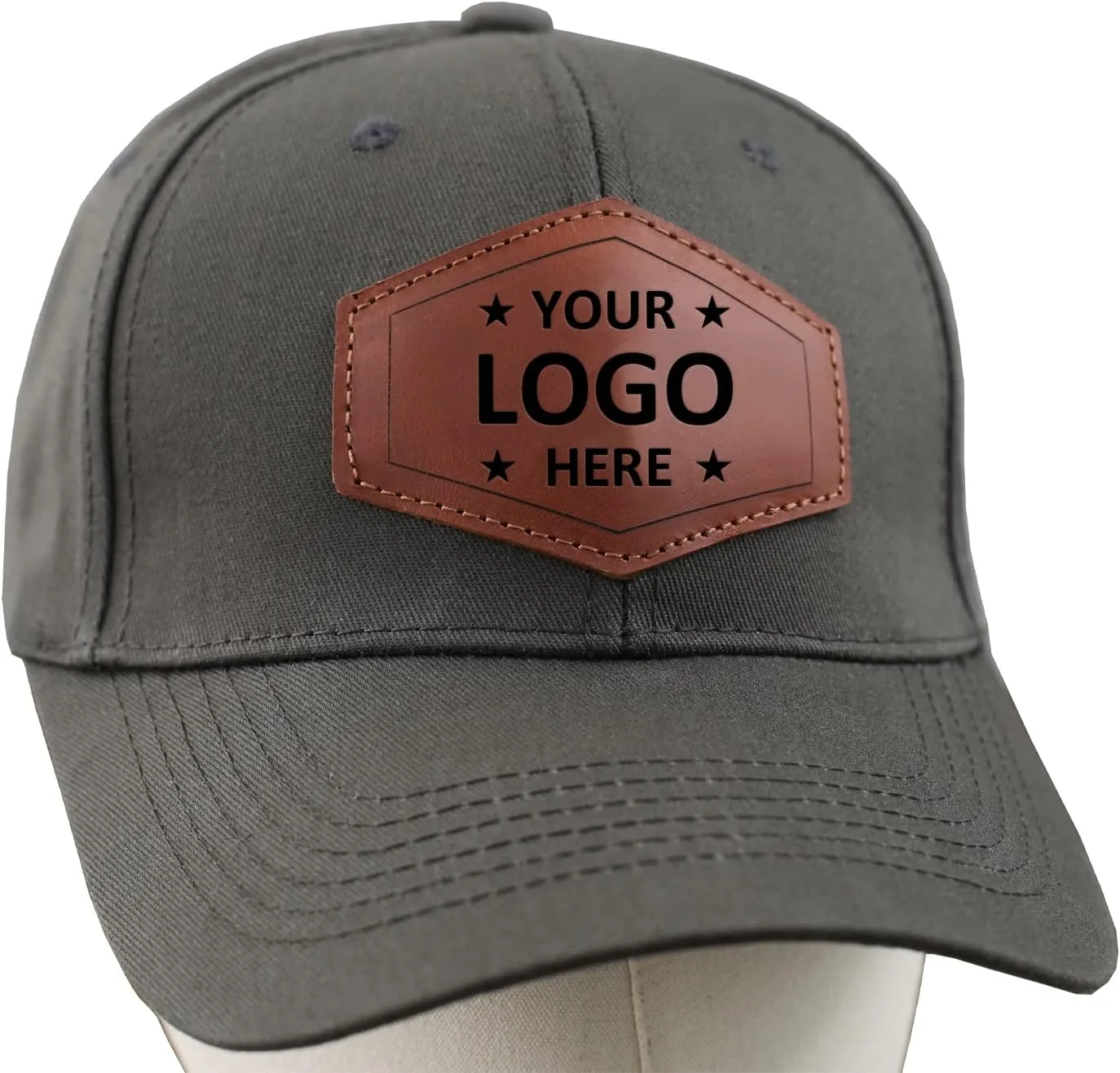Trucker Hat for Dad, Baseball Hat Papa Cap Laser Engraved Leather Patch Trucker Hat