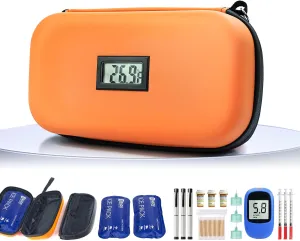 TSA Approved Insulin Cooler Travel Case Medication Cooler for Travel with Temperature Display Diabetic Medication Organizer Medical Travel Cooler Bag with 2 Ice Pack
