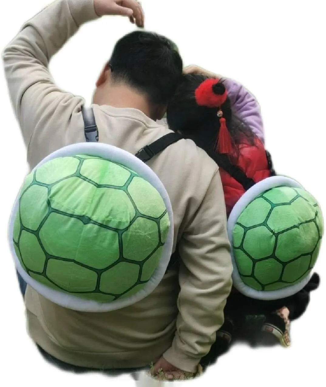 Turtle Shell Costumes Backpack Costume Plush Funny Cosplay Dress for Halloween Holiday Party for Adult,Teens
