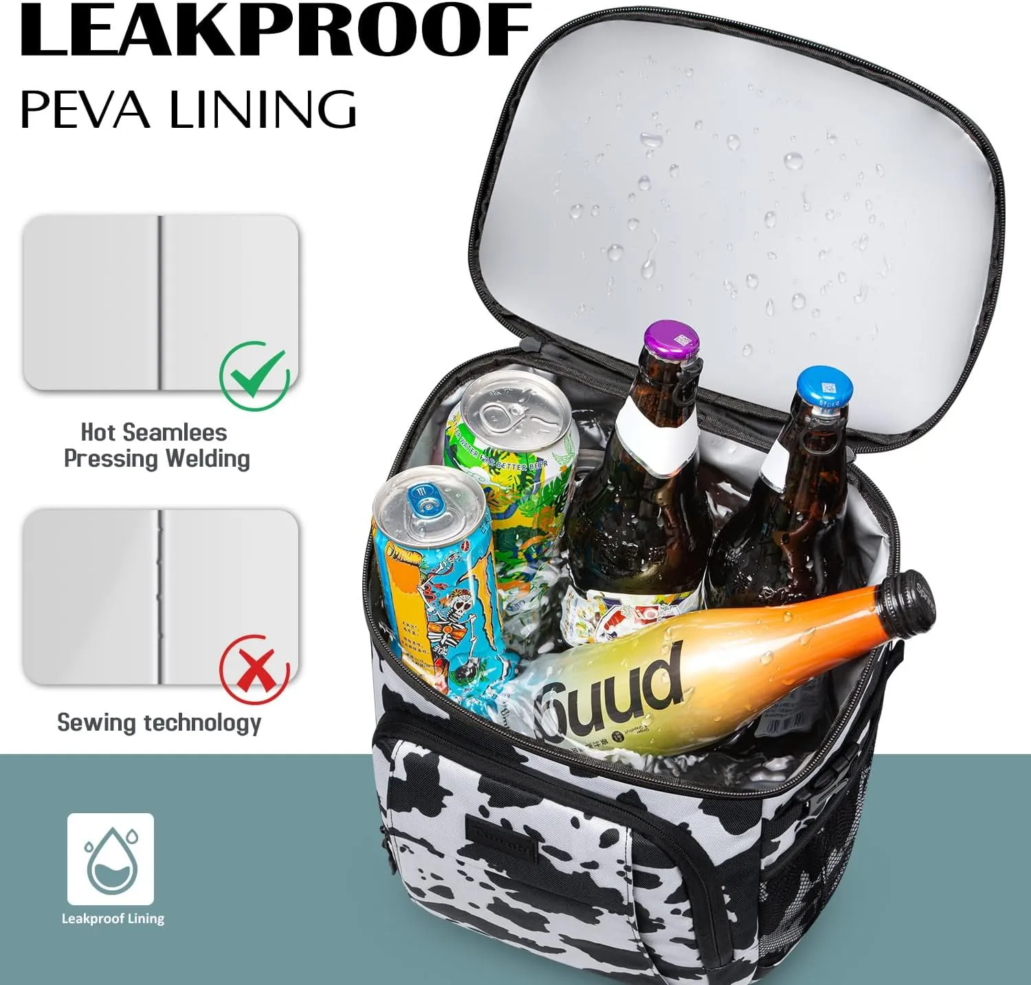 Tuwubi Cooler Backpack 35/42 Cans, Backpack Coolers Insulated Leak Proof for Men Women, Waterproof Soft Sided Lunch Camping Beach Travel Ice Chest Backpack Cooler Bag