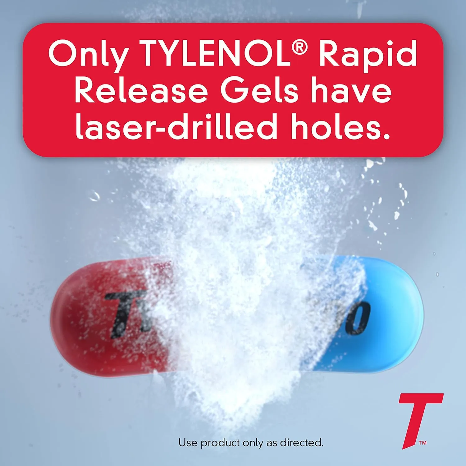 Tylenol Extra Strength Acetaminophen Rapid Release Gels, Extra Strength Pain Reliever & Fever Reducer, Gelcaps with Laser-Drilled Holes, 500 mg Acetaminophen, 225 ct