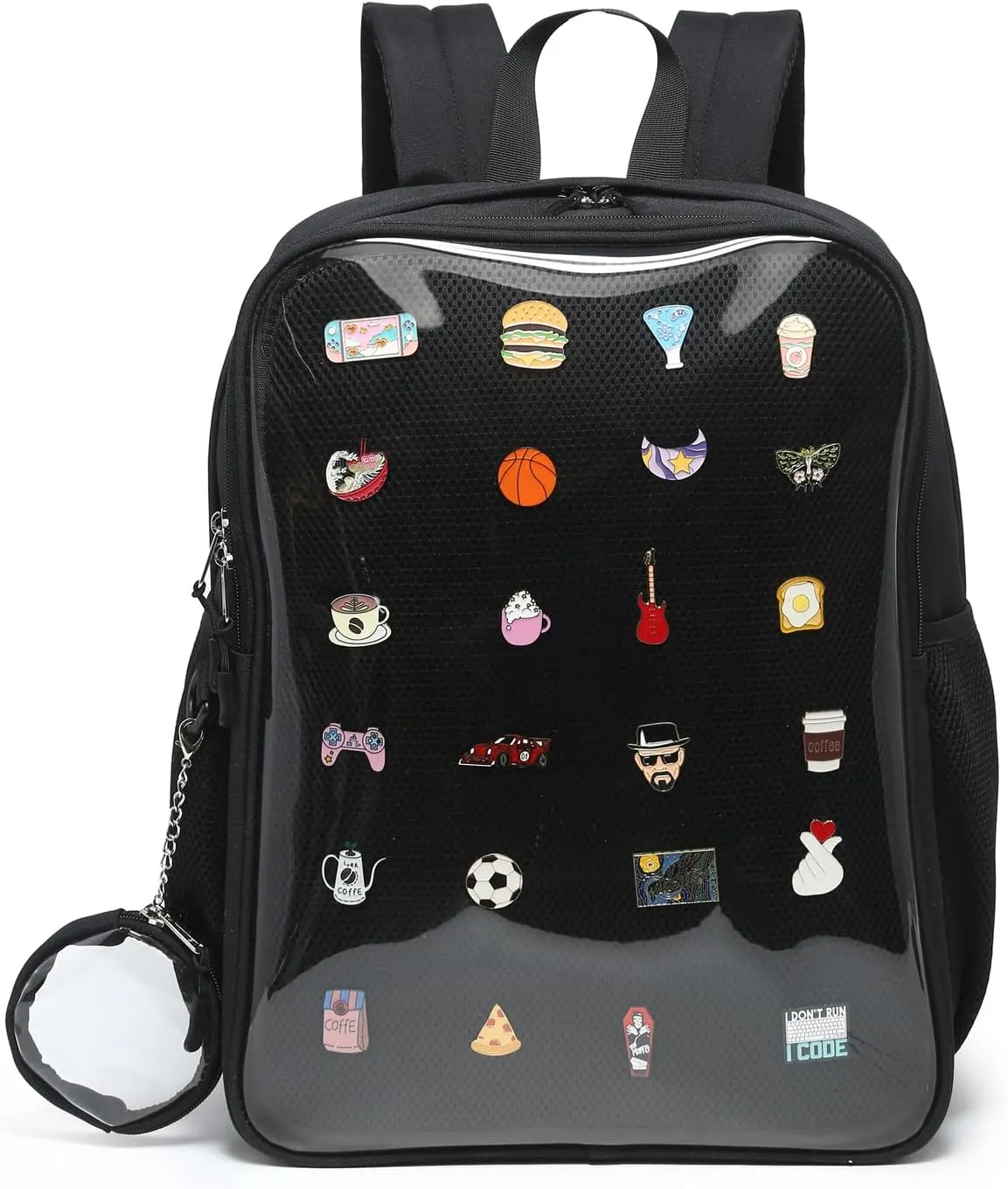 Unisex Ita Bag with insert Pin Kawaii Cute Display Backpack Anime Cosplay Outdoor Mountain Climbing