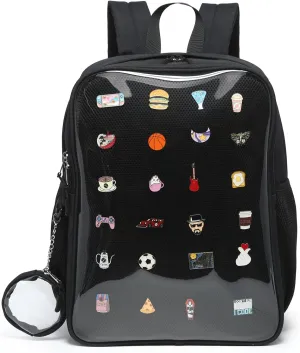 Unisex Ita Bag with insert Pin Kawaii Cute Display Backpack Anime Cosplay Outdoor Mountain Climbing