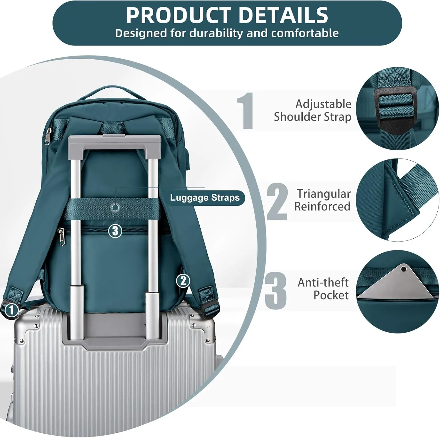 United Airlines Aprroved Personal Item Travel Bag, 20L Underseat Carry On Backpack, Waterproof 40x20x25 Luggage Bag, Travel Essentials Backpack, Cabin Size Personal Item Bag