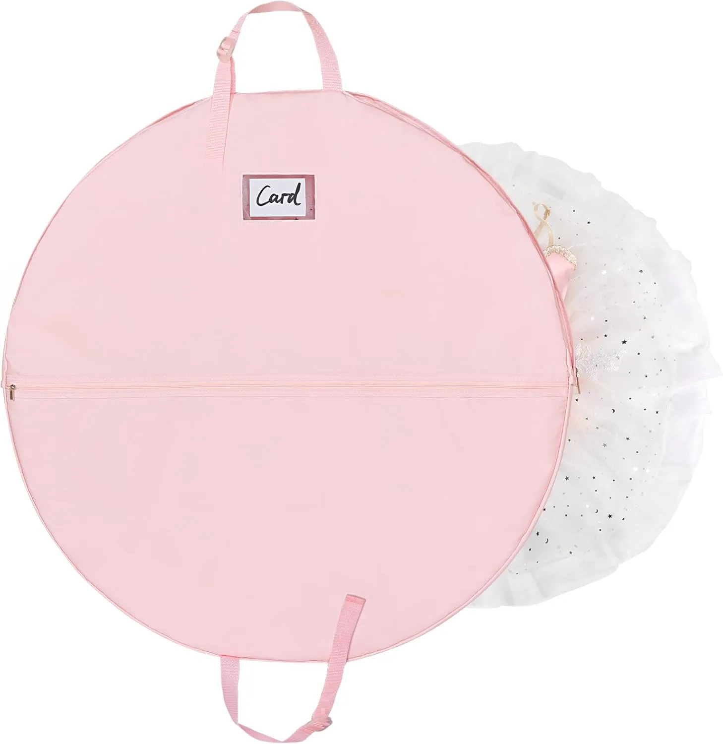 Univivi 40 Inch Girls Tutu Garment Bag for Hanging Clothes, Ballet Costume Dance Bag Costume Garment Bags for Dancers with Handle Strap for Storage and Travel (Pink)