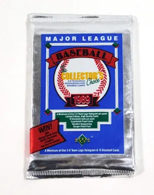 Upper Deck 1989 MLB Baseball Collectible Card Pack (15 Cards) - Ken Griffey Jr. RC