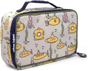Urban Infant Yummie Kids Lunch Box Insulated Bag - Toddler Boys and Girls – Perfect for Daycare Preschool Travel Snacks – Allergy Alert Cards - Fits Bento Boxes - Submarines
