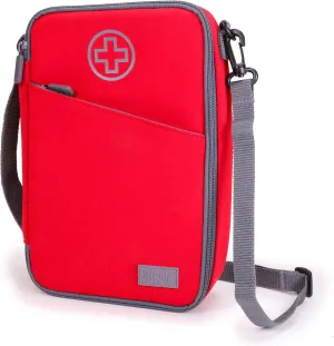 USA GEAR Travel Bag for Medicine Bottles - Insulated Medical Carry Case with Shoulder Strap, Store Medicine Bottles, Pill Bottles, Ice Packs, & More Medical Supplies (Bag Only)