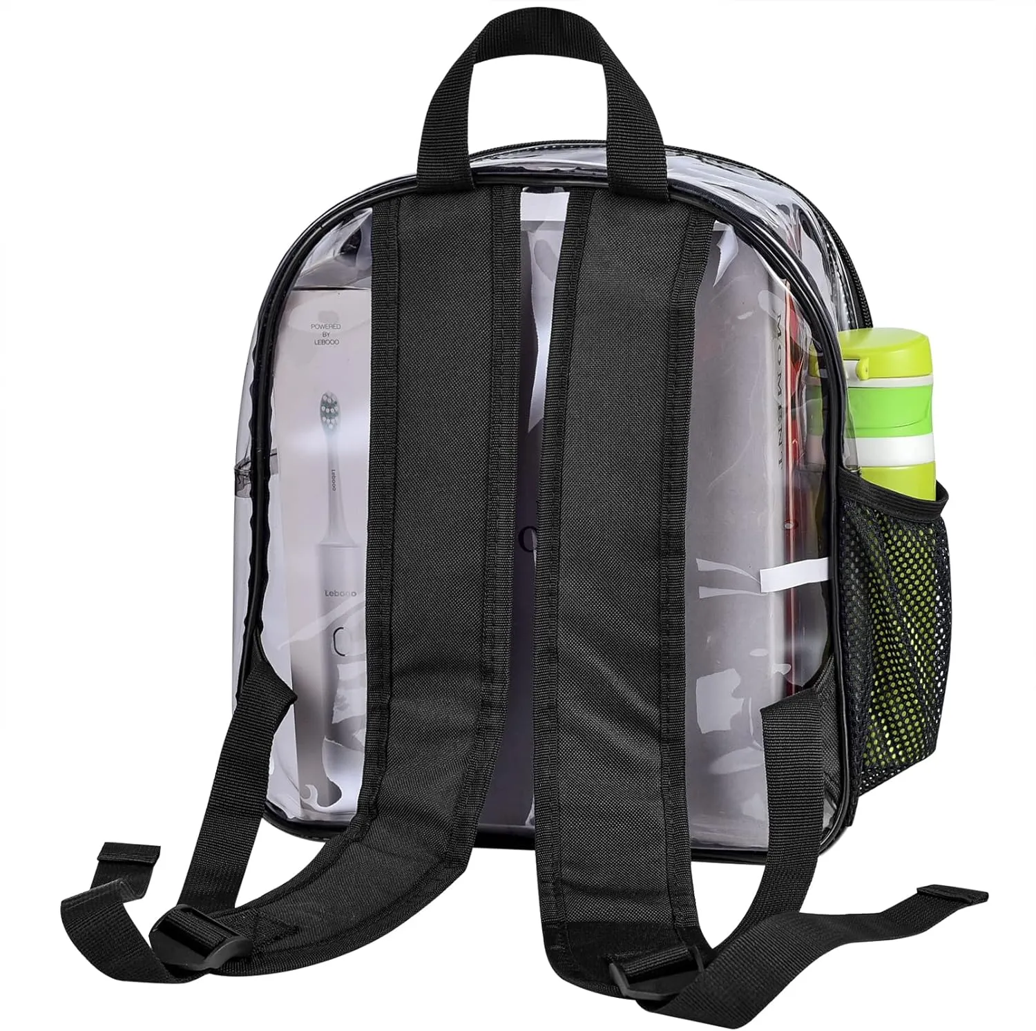 USPECLARE Clear Backpack for Stadium Approved 12×6×12, Water proof Clear Bag for Stadium Events and Concert Work Sport Event