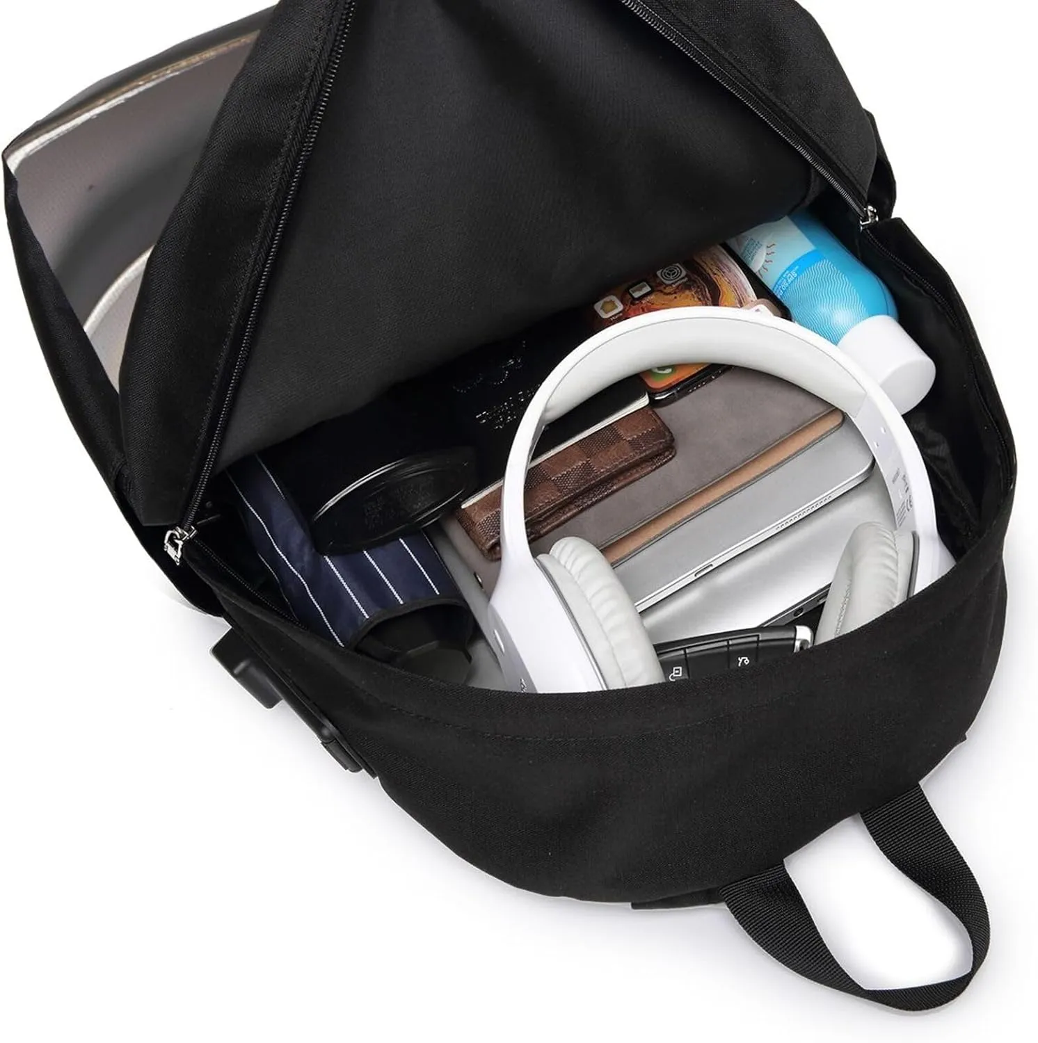 vacsAX Durable Ergonomic Backpack With - Large Capacity With USB Ports - Perfect For Women Men Delicious grilled meat