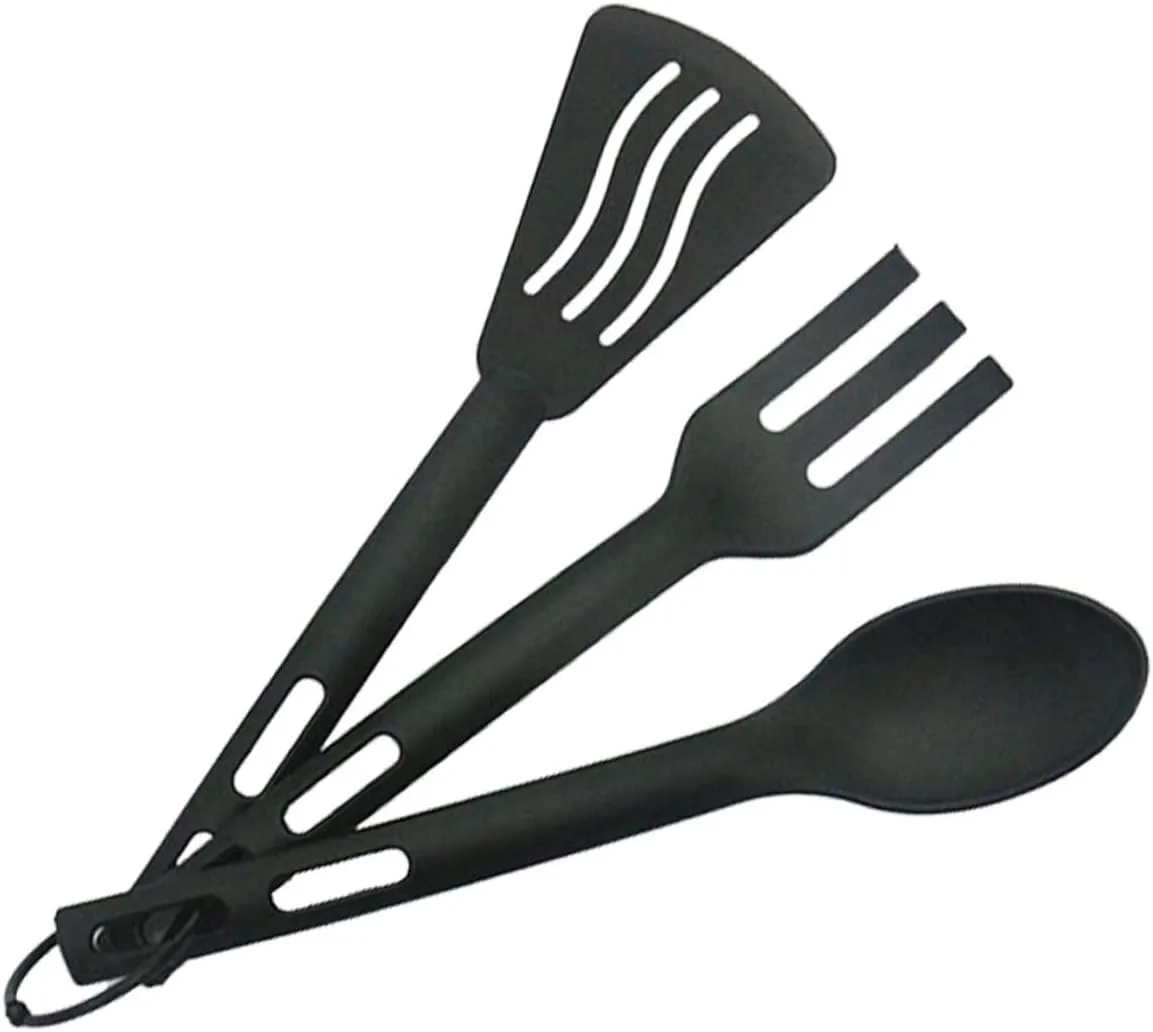 Versatile Picnic Tableware 3-in-1 Nylon Utensil Set for Boys and Girls Camping and Hiking