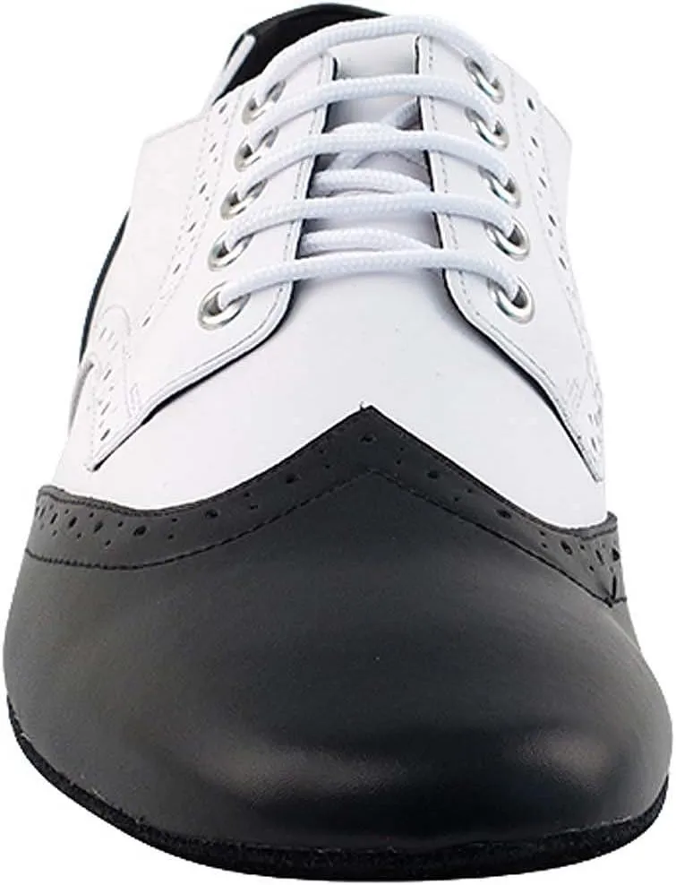 Very Fine Dance Shoes Men's Ballroom Salsa Standard & Smooth Black & White Dance Shoes Comfortable (Bundle of 4)