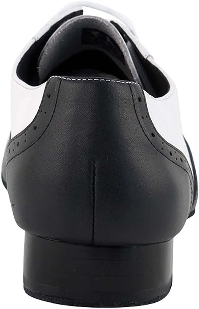 Very Fine Dance Shoes Men's Ballroom Salsa Standard & Smooth Black & White Dance Shoes Comfortable (Bundle of 4)
