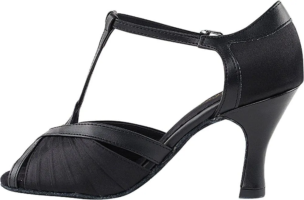 Very Fine Women's Ballroom Dance Shoes Tango Wedding Salsa Shoes 2707EBB Comfortable Dance Shoes 2.5" [Bundle of 5]