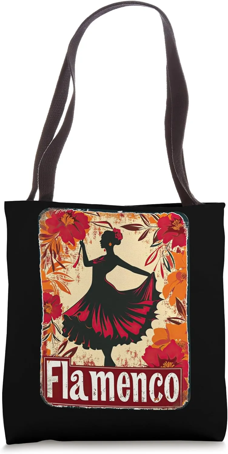 Vintage Baile Flamenco Dancer Folk Dance Sevillanas Tote Bag