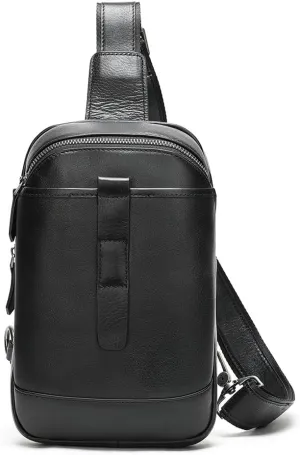 Vintage Crossbody Bag Large Capacity Multi-functional Chest Bag For Men