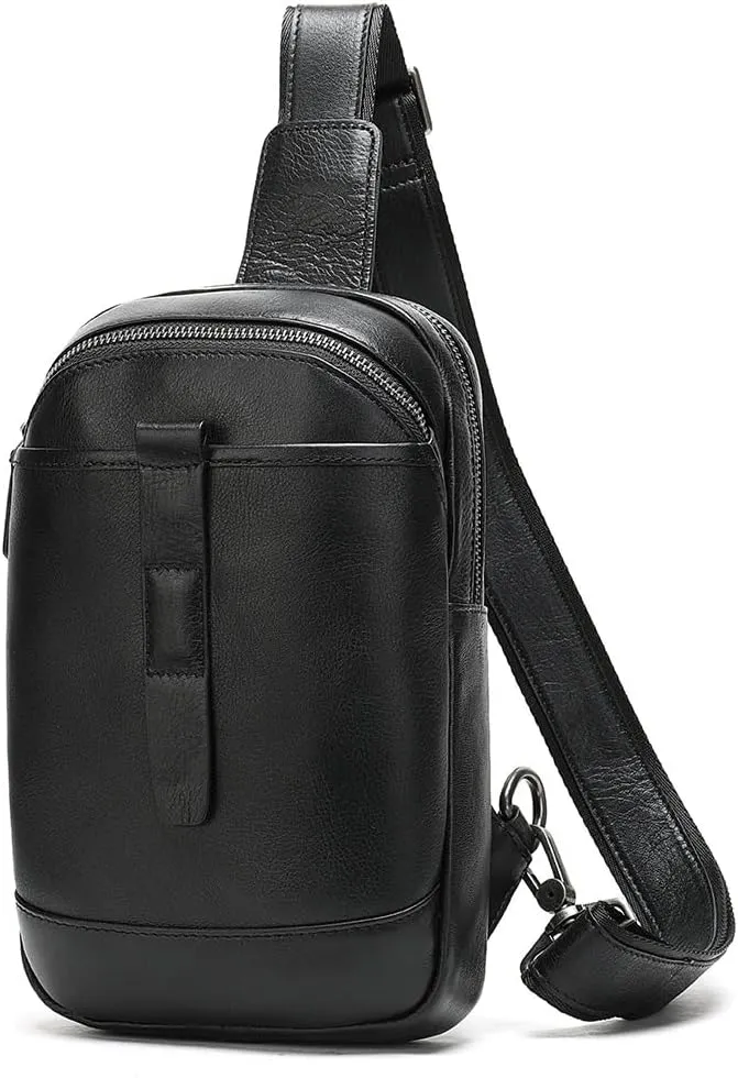 Vintage Crossbody Bag Large Capacity Multi-functional Chest Bag For Men
