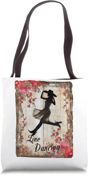 Vintage Line Dancing Ethnic Folk Dance Choreography Tote Bag