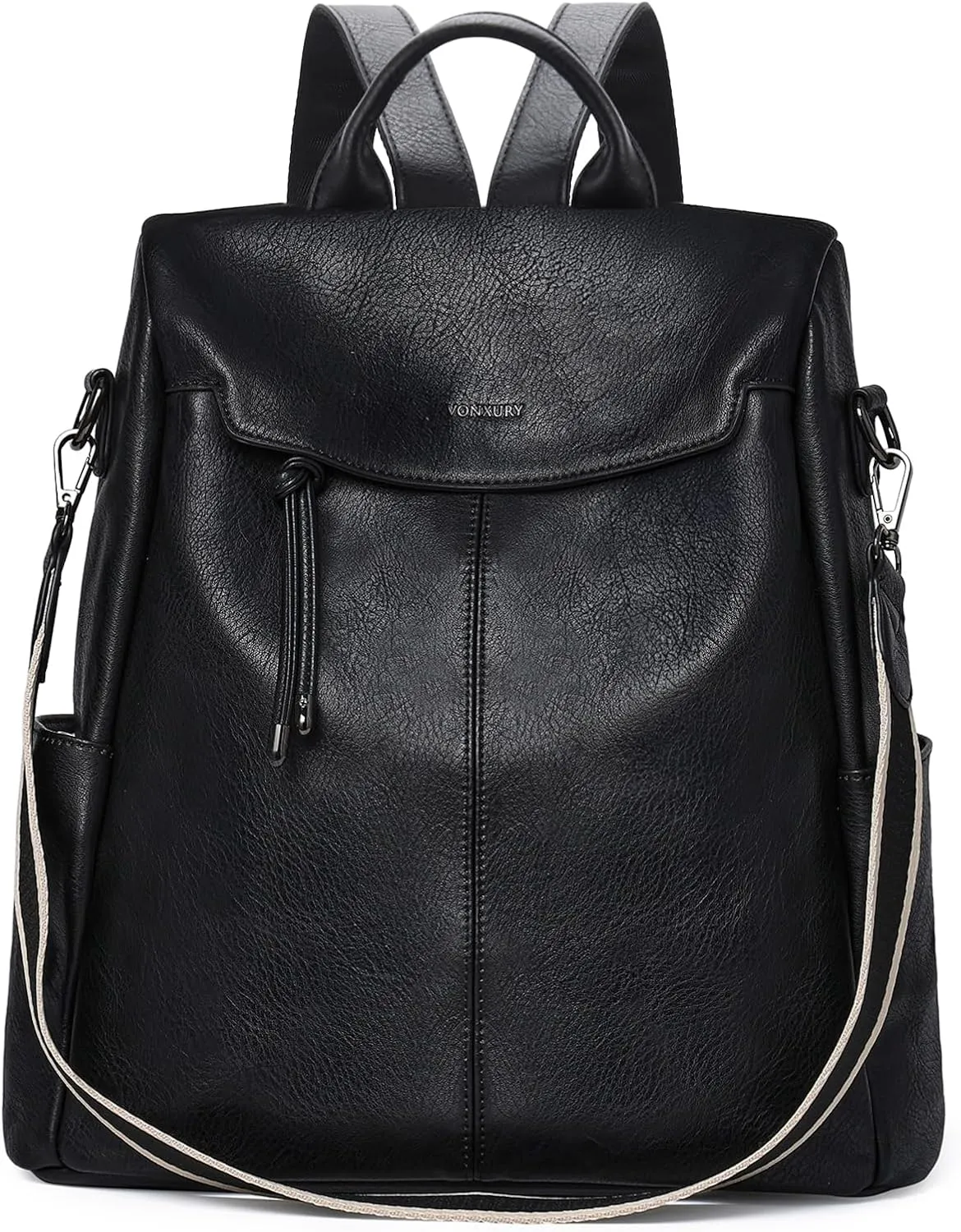 VX VONXURY Backpack Purse for Women Faux Leather Anti-Theft Backpack With Detachable Shoulder Strap Fashion Women Handbag For Daily Work Travel