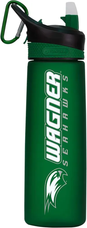 Wagner College Tritan Plastic Frosted Sport Bottle, Design-2 - Green