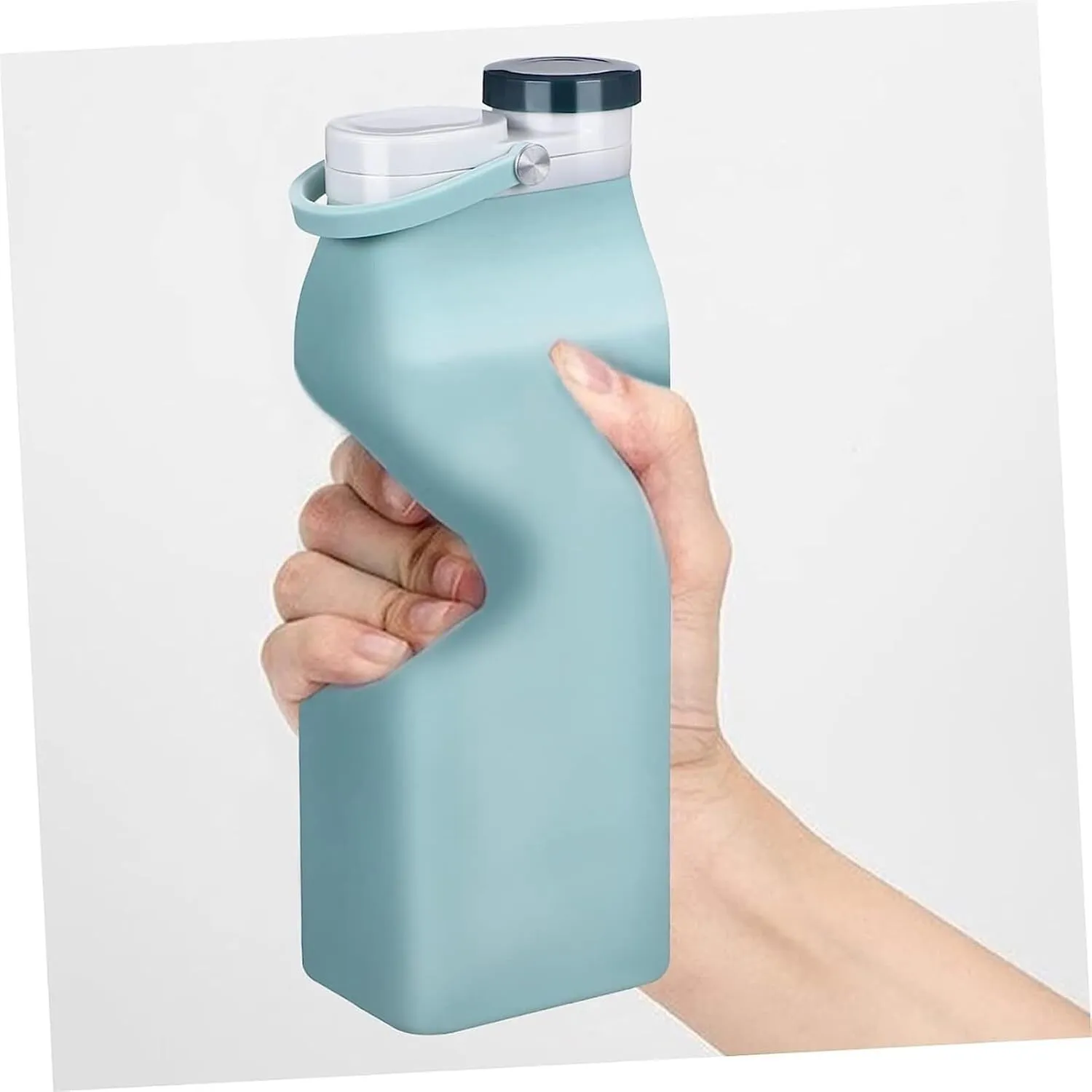 Water Bottle Sports Water Bottles Outdoorsy Squeeze Water Bag Water Drinking Bottle Collapsible Water Bottles Travel Water Bottle(Black)
