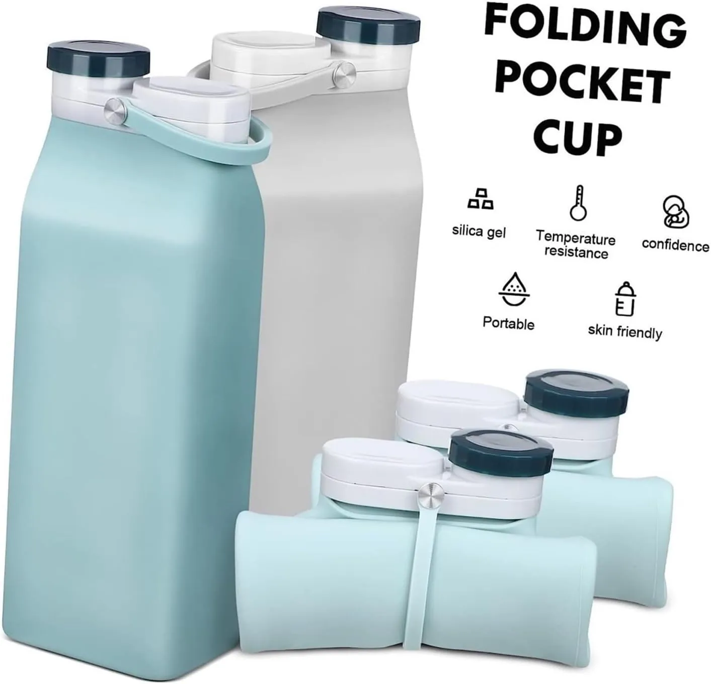 Water Bottle Sports Water Bottles Outdoorsy Squeeze Water Bag Water Drinking Bottle Collapsible Water Bottles Travel Water Bottle(Black)