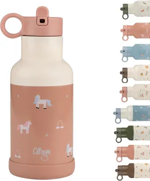 Water Bottle Stainless Steel - 350ml - Vacuum-insulated with a triple wall to maintain drinks at temperature - Liquids stay warm for 12hr and cold for 24hr