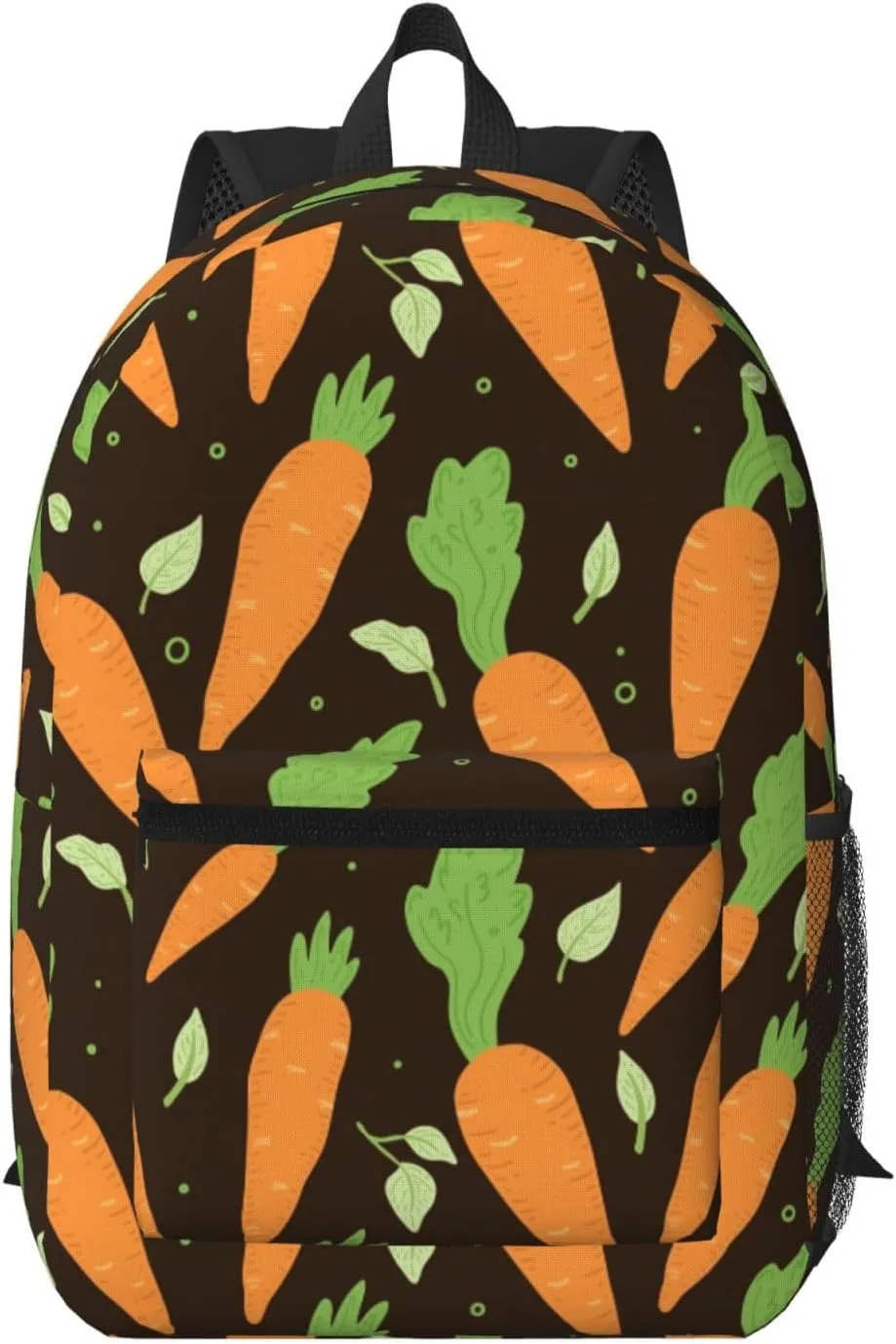 Watercolor Carrots Print Backpack for Worker Business Hiking Travel Shoulders Bag Fashion Backpack