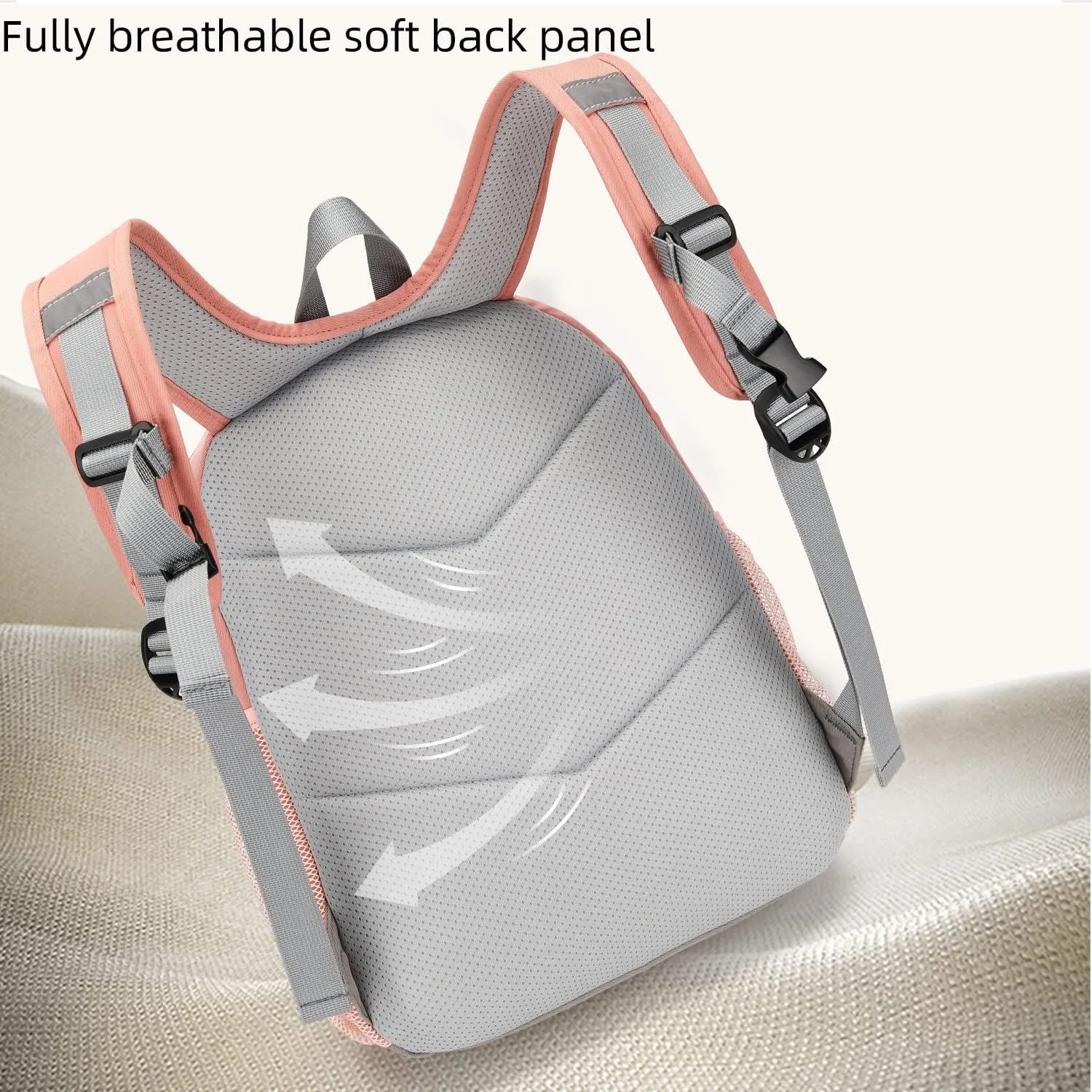 Waterproof Backpack for School Kids Backpack Bookbag Girls Boys Lightweight Travel Bag (Pink)