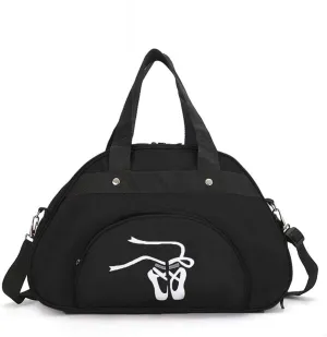 WEISIPU Nylon Dance Duffle Bag - Women Garment Shoe Dance Sports Bags Ballet Slippers (Black)
