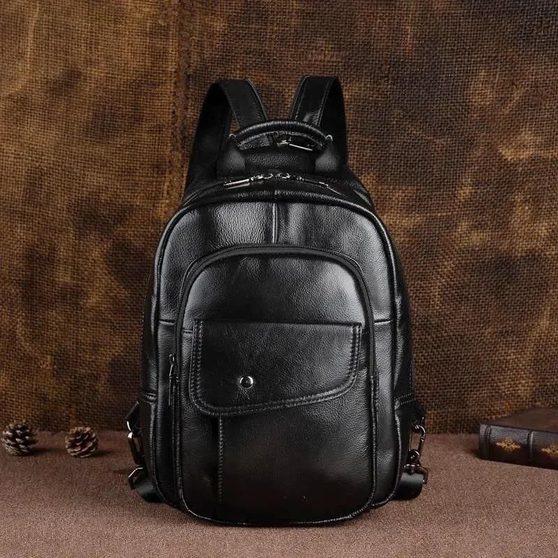 WESTON GENUINE LEATHER BACKPACK