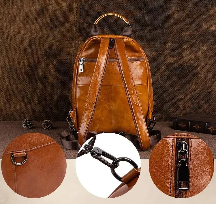 WESTON GENUINE LEATHER BACKPACK