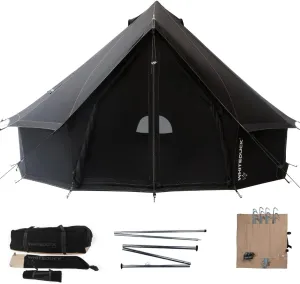 WHITEDUCK Regatta Canvas Bell Tent - w/StoveJack, Waterproof, 4 Season Luxury Camping and Glamping Yurt Tent Outdoor