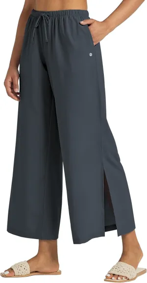 Willit Women's Wide Leg Pants UPF 50  Swim Beach Pants Lightweight Travel Pants Quick Dry Sun Protective