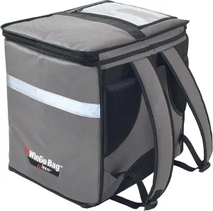 Winco Insulated Food Delivery/Catering Bag, Backpack, Gray