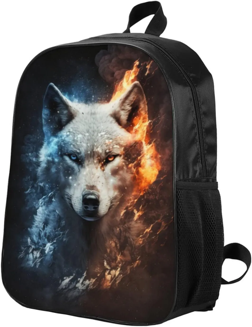 Wolf Backpack Bundle - 3 Piece Set for Kids, Includes Bookbag, Insulated Lunch Bag & Pencil Case - Perfect for School & Everyday Use