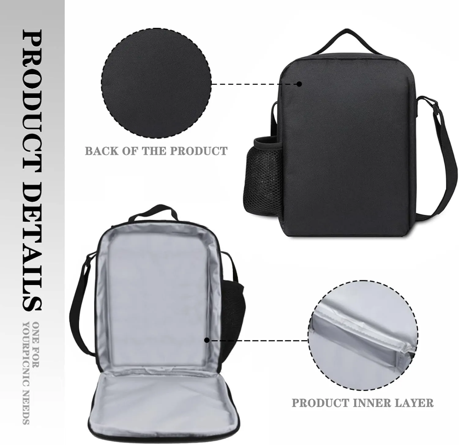 Wolf Backpack Bundle - 3 Piece Set for Kids, Includes Bookbag, Insulated Lunch Bag & Pencil Case - Perfect for School & Everyday Use