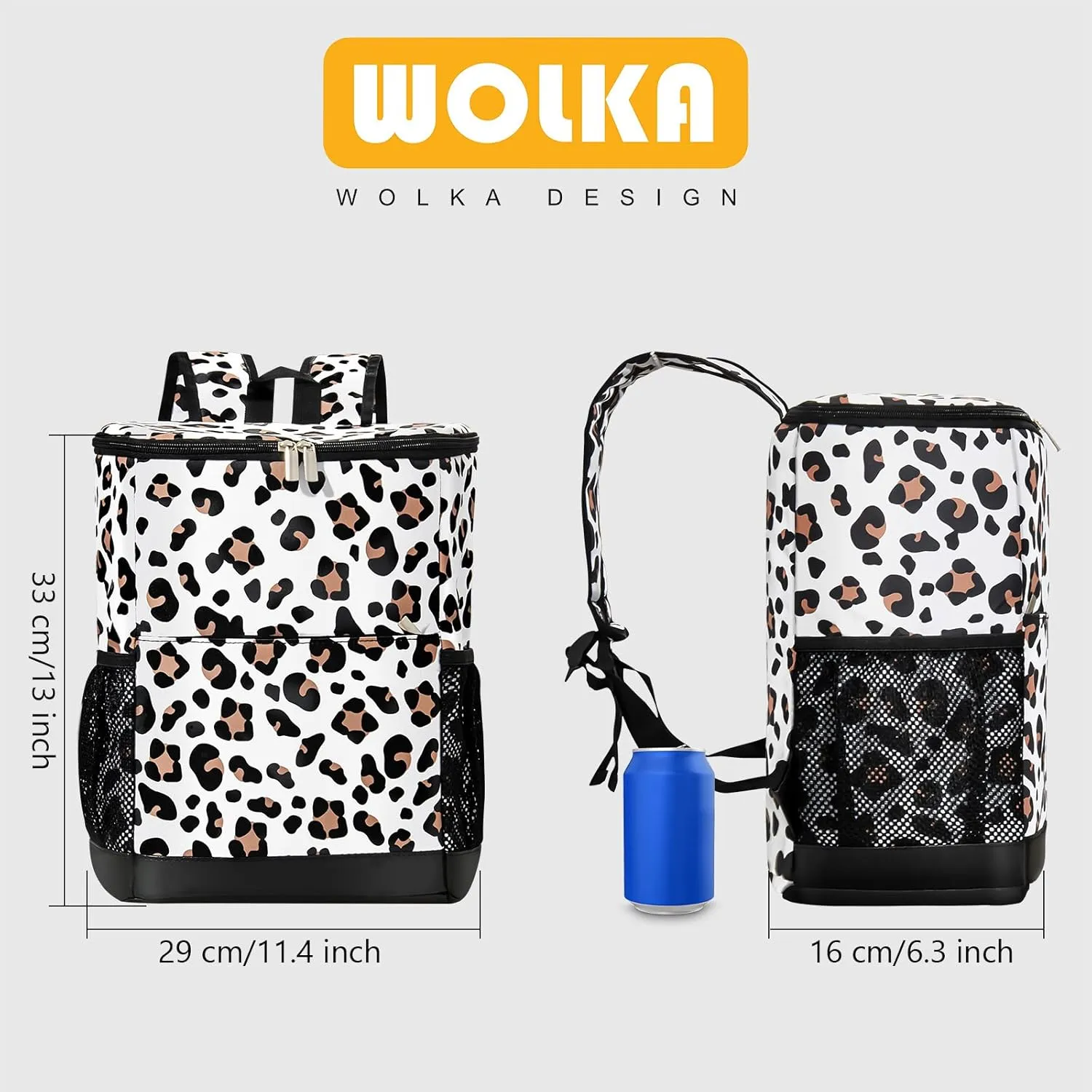 Wolka Cooler Backpack 30 Cans,Portable Backpack Coolers Insulated Leak Proof,Waterproof Soft Sided Cooler Bag for Travel,Beach,Camping,Picnic,Lunch Backpack for Women