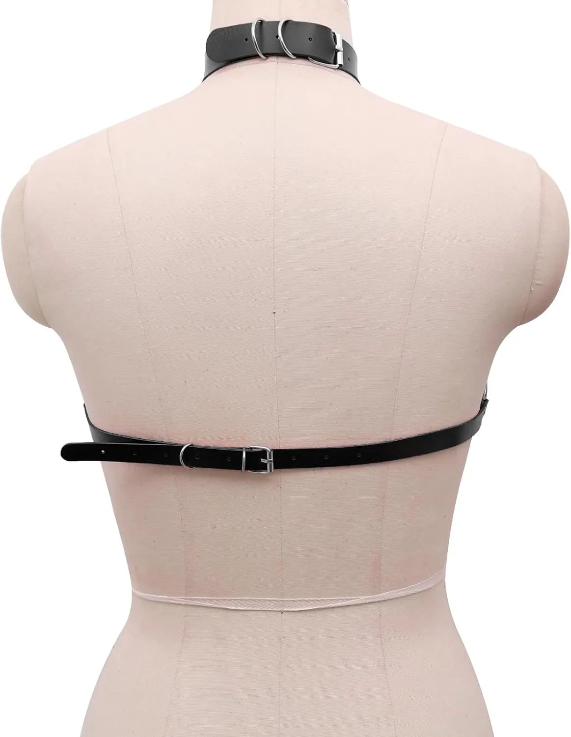 Women Lingerie Leather Strap Harness Body Chain Chest Cage Bra Harness Punk Festival Rave Dance Rock Carnival Costume