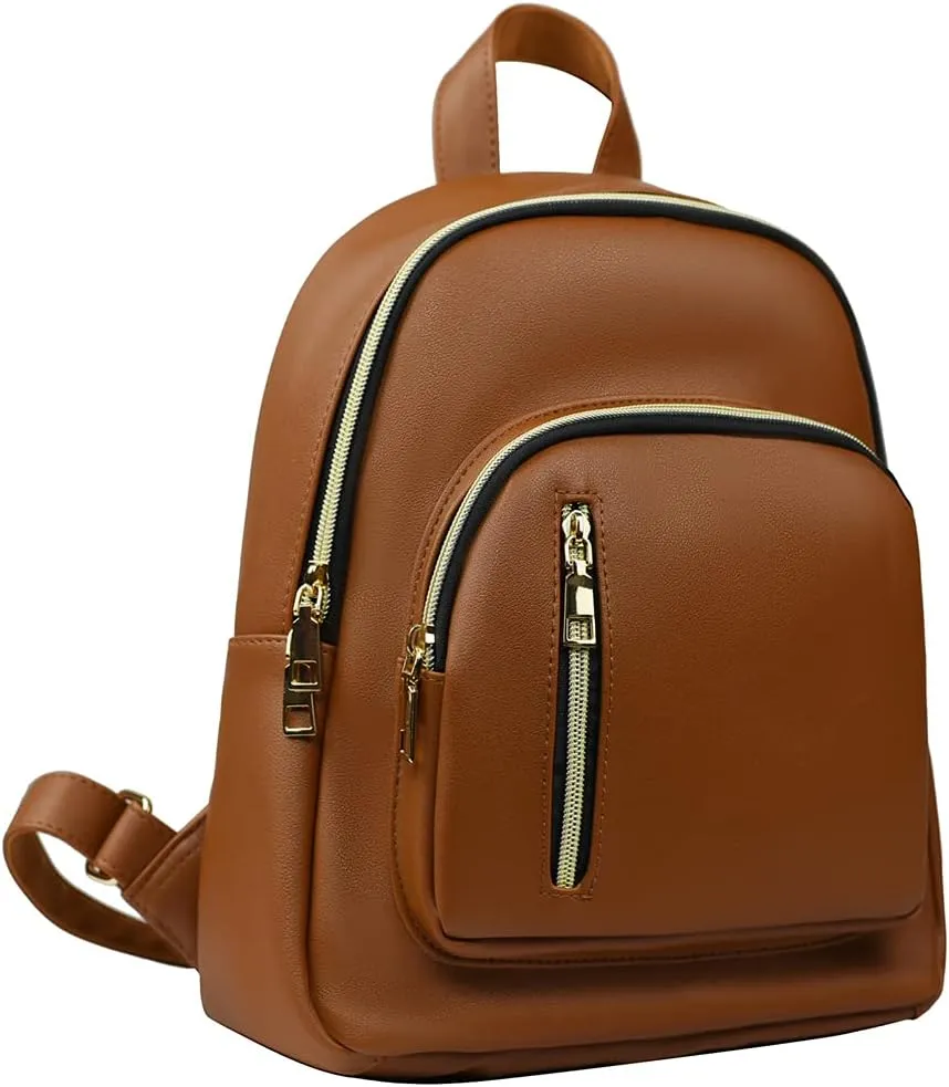 Women Mini Backpack Purse PU Leather Anti-theft Backpack Ladies Fashion Casual Travel Daypack Rucksack