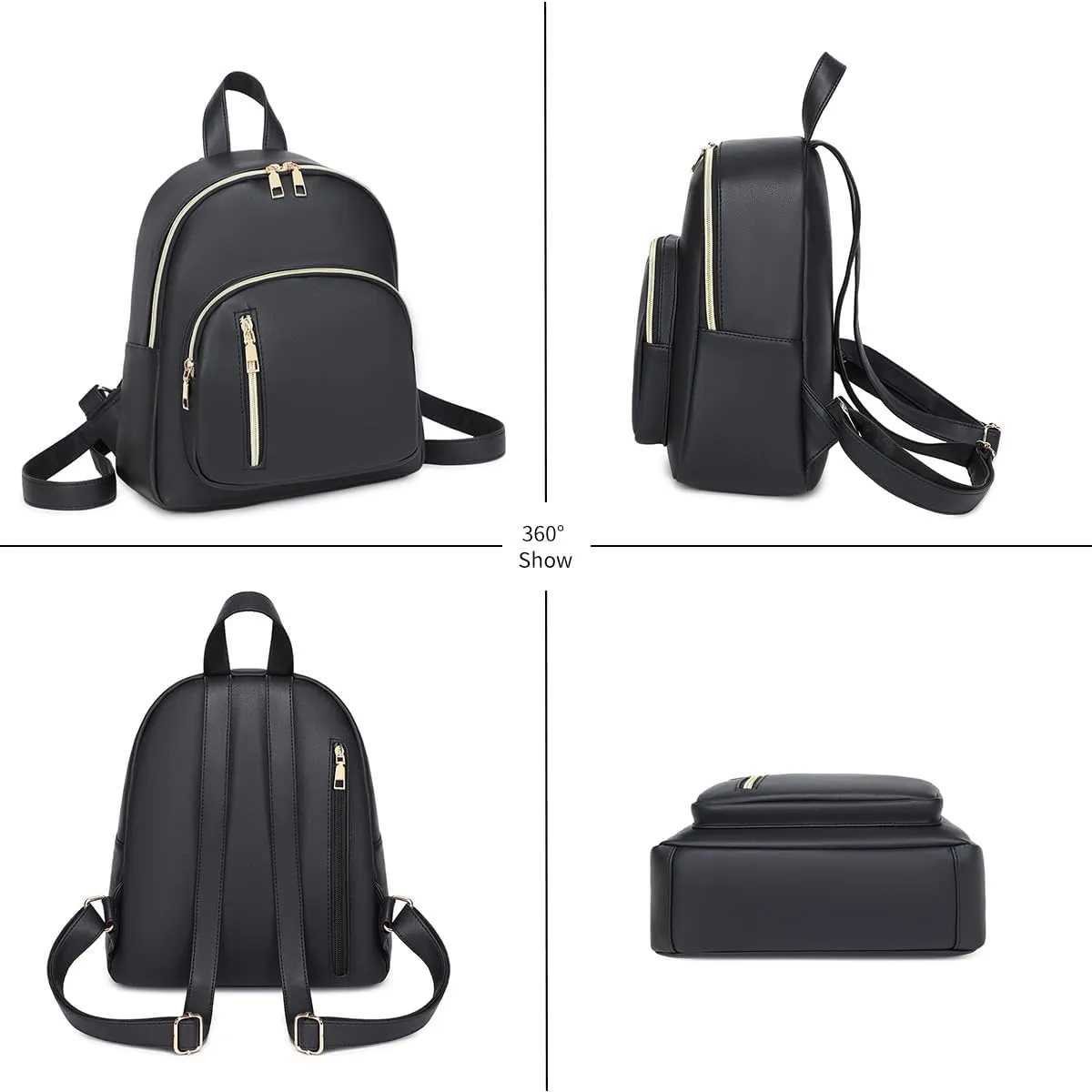 Women Mini Backpack Purse PU Leather Anti-theft Backpack Ladies Fashion Casual Travel Daypack Rucksack