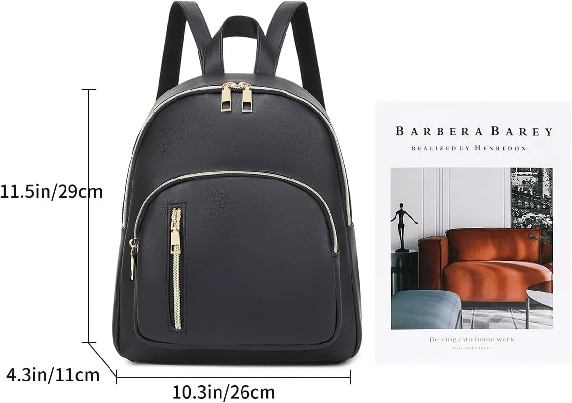 Women Mini Backpack Purse PU Leather Anti-theft Backpack Ladies Fashion Casual Travel Daypack Rucksack