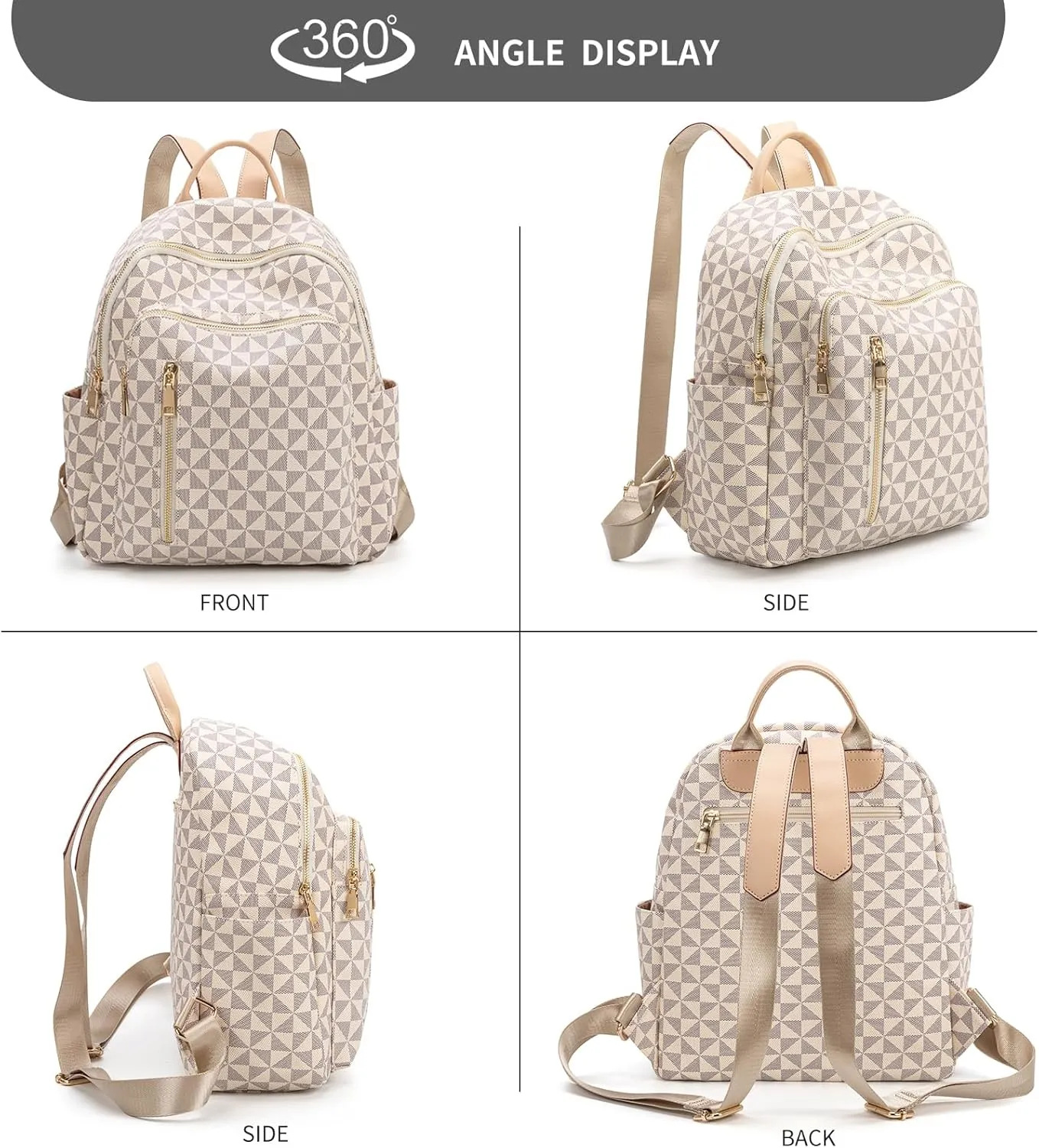 Womens Backpack Purse Leather Anti-theft Large Fashion Designer Travel Backpack Bag Men's Backpack Shoulder Bags