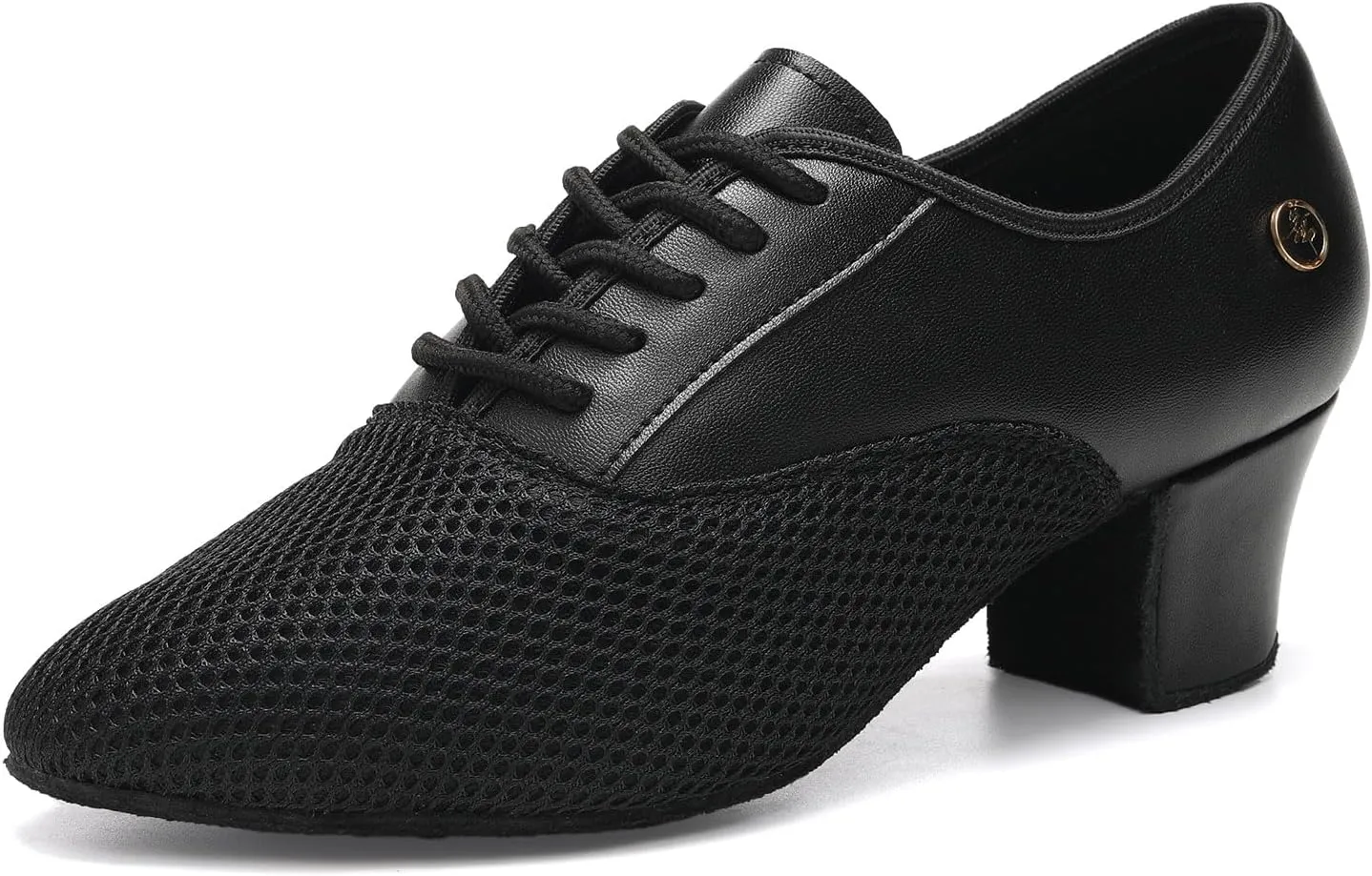 Women's Closed Toe Latin Dance Shoes Professional Salsa Modern Teaching Ballroom Practice Dance Shoes,Model RY-JTWX-Suede Sole-2" Heel