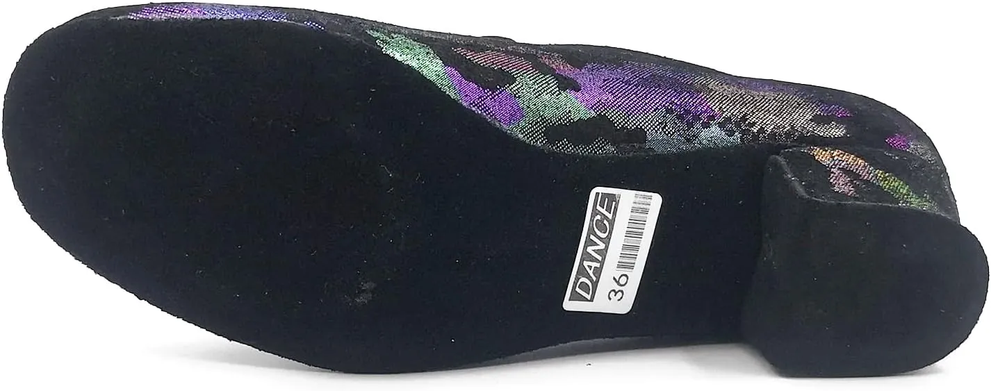 Women's Dance Practice Shoes Purple Ballroom Practice Latin Salsa Swing Shoes