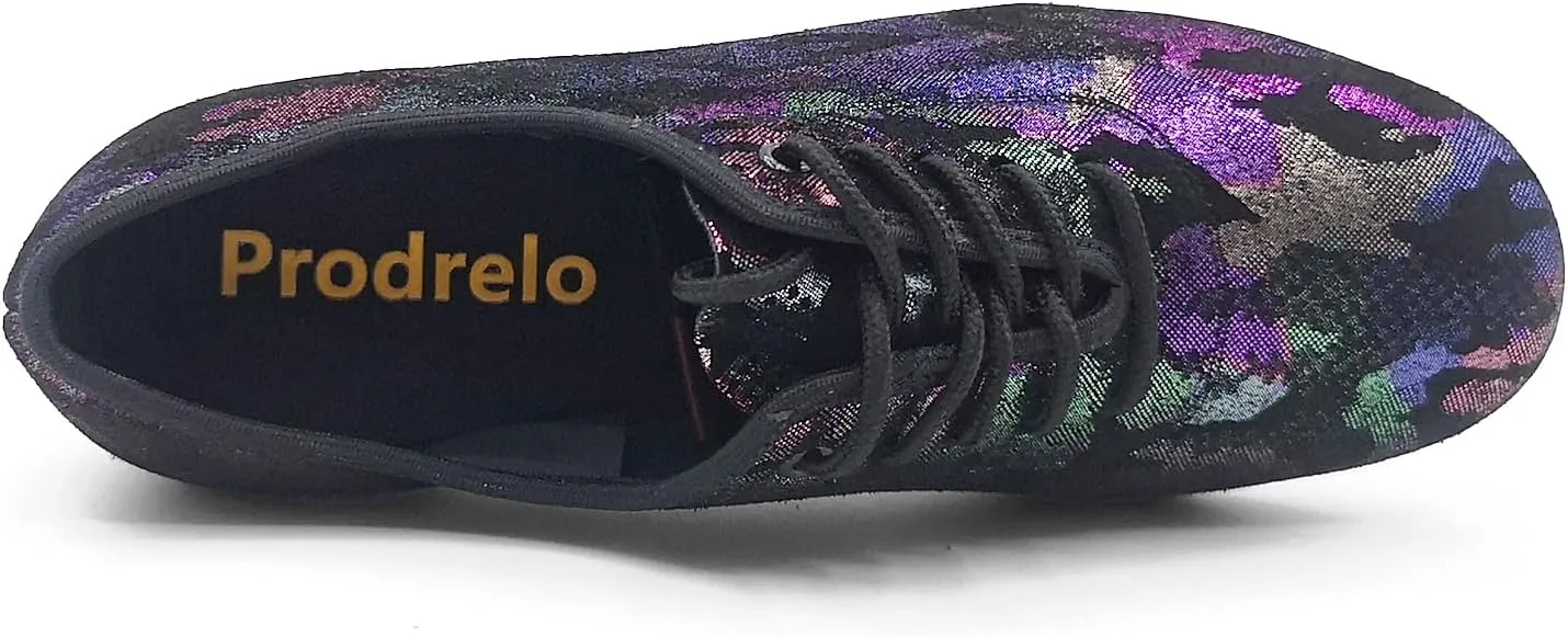 Women's Dance Practice Shoes Purple Ballroom Practice Latin Salsa Swing Shoes